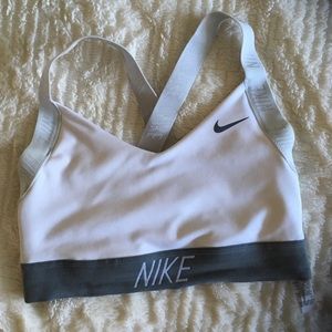 White Nike Sports bra